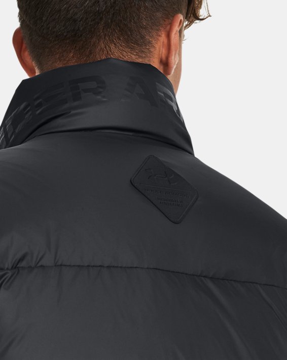 Men's ColdGear® Infrared Down Puffer Jacket, Black, pdpMainDesktop image number 4